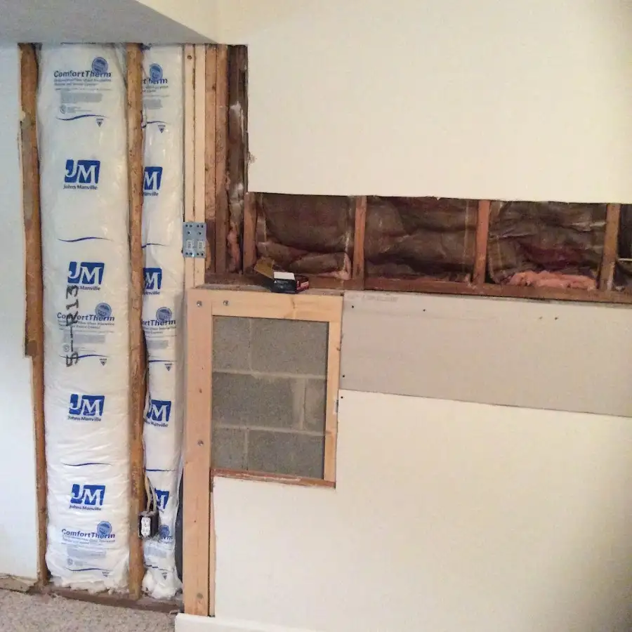 Wall insulation replacement during Odor Removal & Deodorization in Lewiston